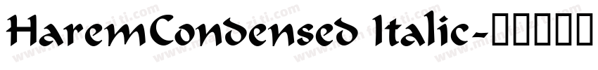 HaremCondensed Italic字体转换